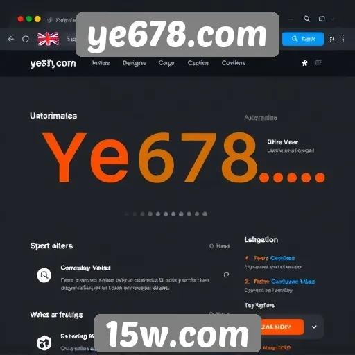 análise da interface do usuário do ye678.com